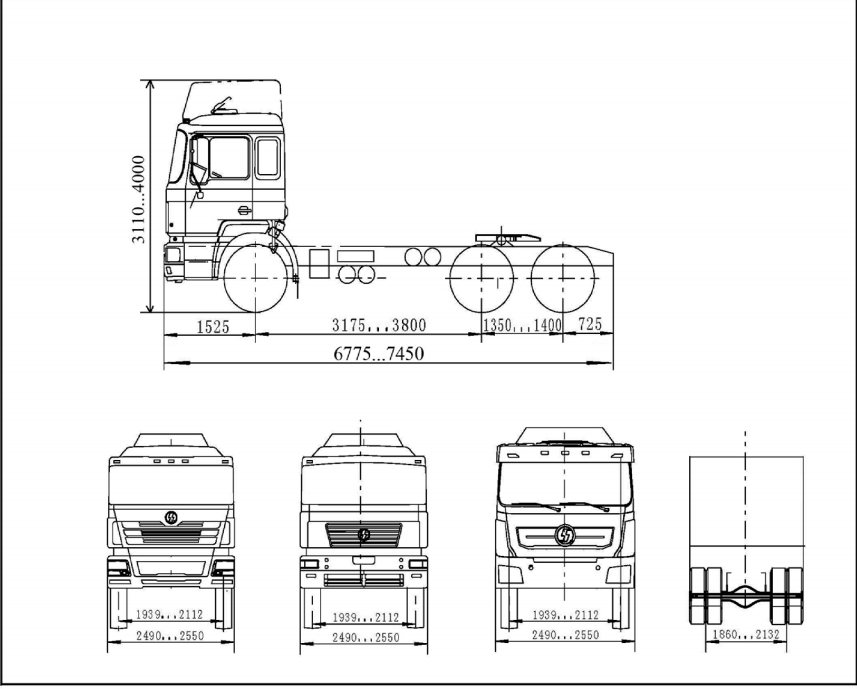 Тягач SHACMAN SX42586W324C