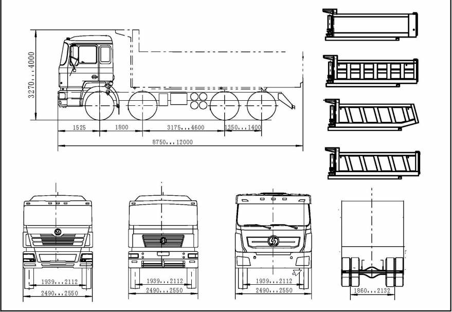 Самосвал SHACMAN SX33186W366C